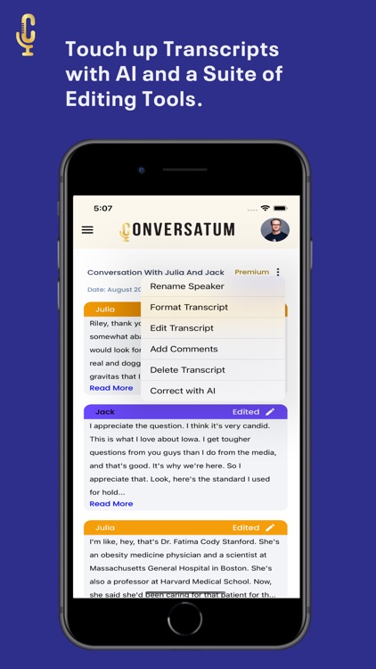 Conversatum - AI Transcription screenshot-4