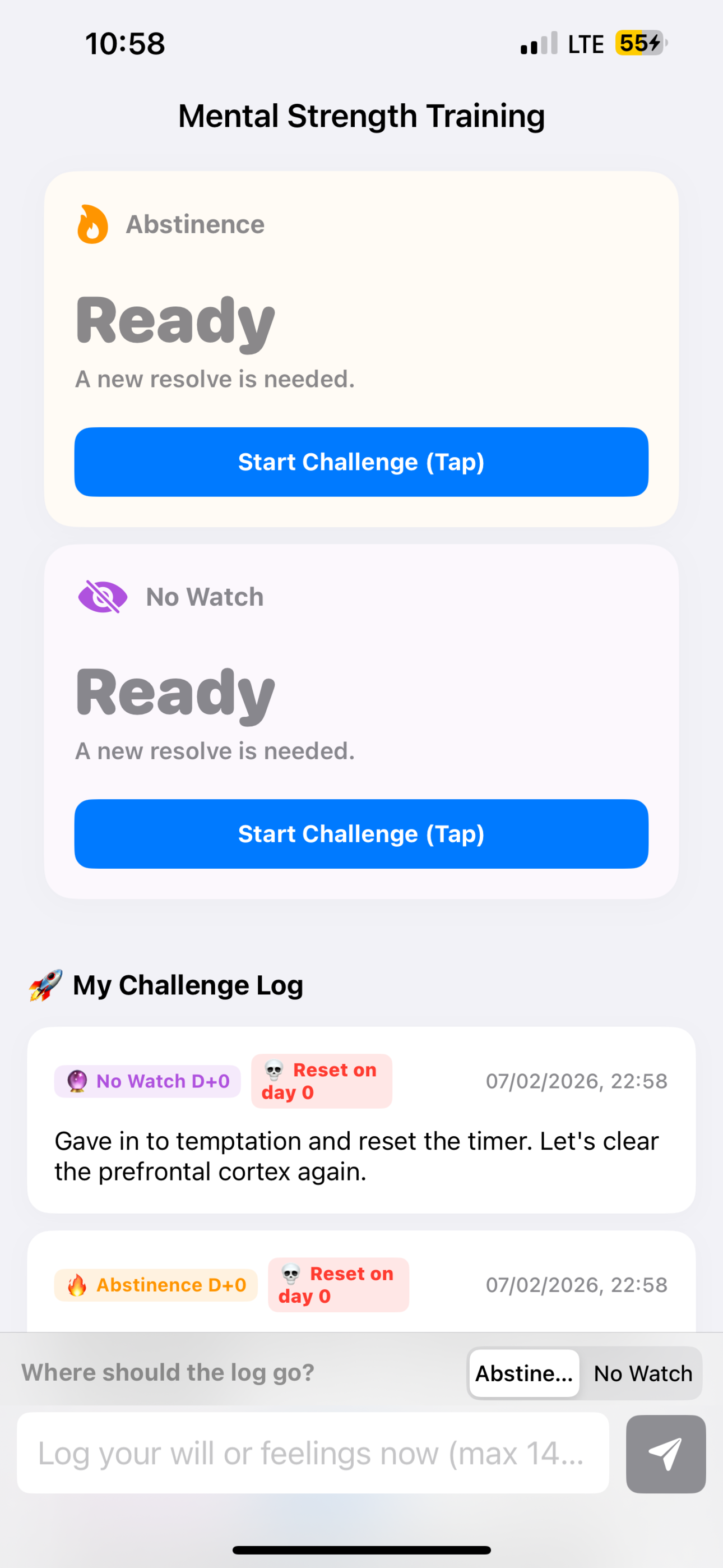 Abstinence Tracker: Habit Log screenshot 4