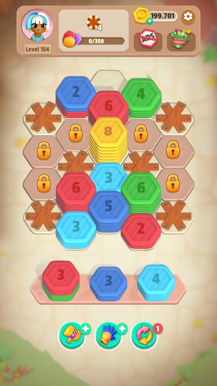 Hexa Stack Color Sort Puzzle