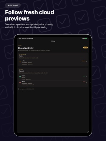 AlgoTrade 4 iPad screenshot
