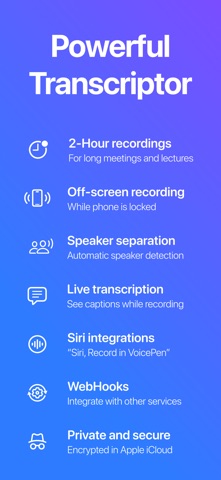 AI Note Taker – VoicePen iPhone screenshot