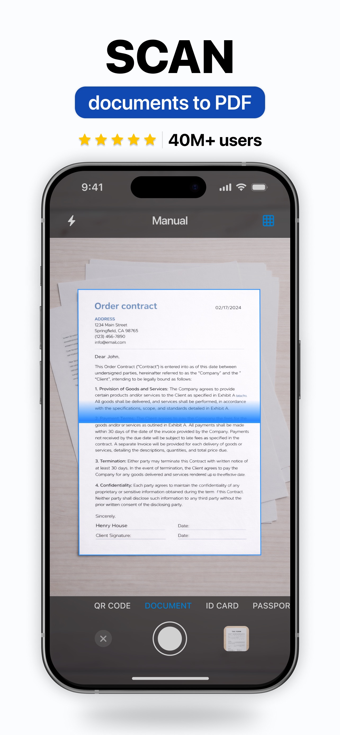 Screenshot 1 of ScanGuru: PDF Scanner App