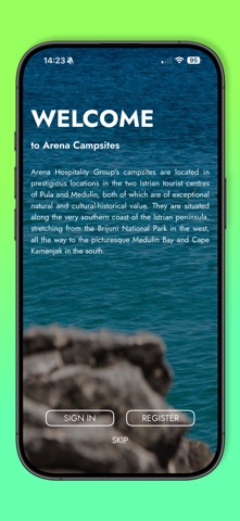 Arena Campsites iPhone screenshot