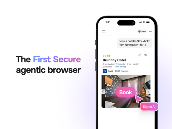 Sigma AI Browser iPad screenshot