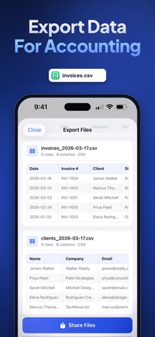 Ditly: Simple Invoice Maker iPhone screenshot