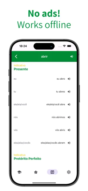 Verbare - Portuguese verbs screenshot 2