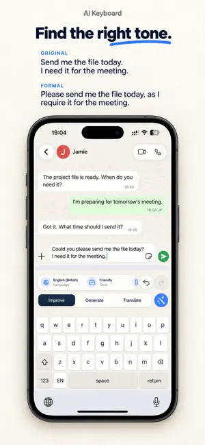 AI Keyboard: Rewrite & Grammar screenshot 2