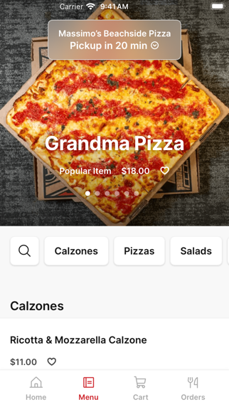 Massimos Beachside iPhone screenshot 2 - Food & Drink app