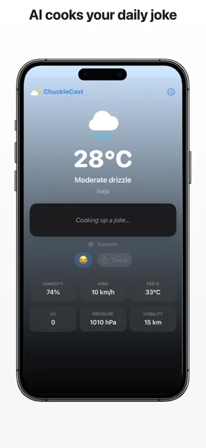 ChuckleCast: Weather Jokes screenshot 1