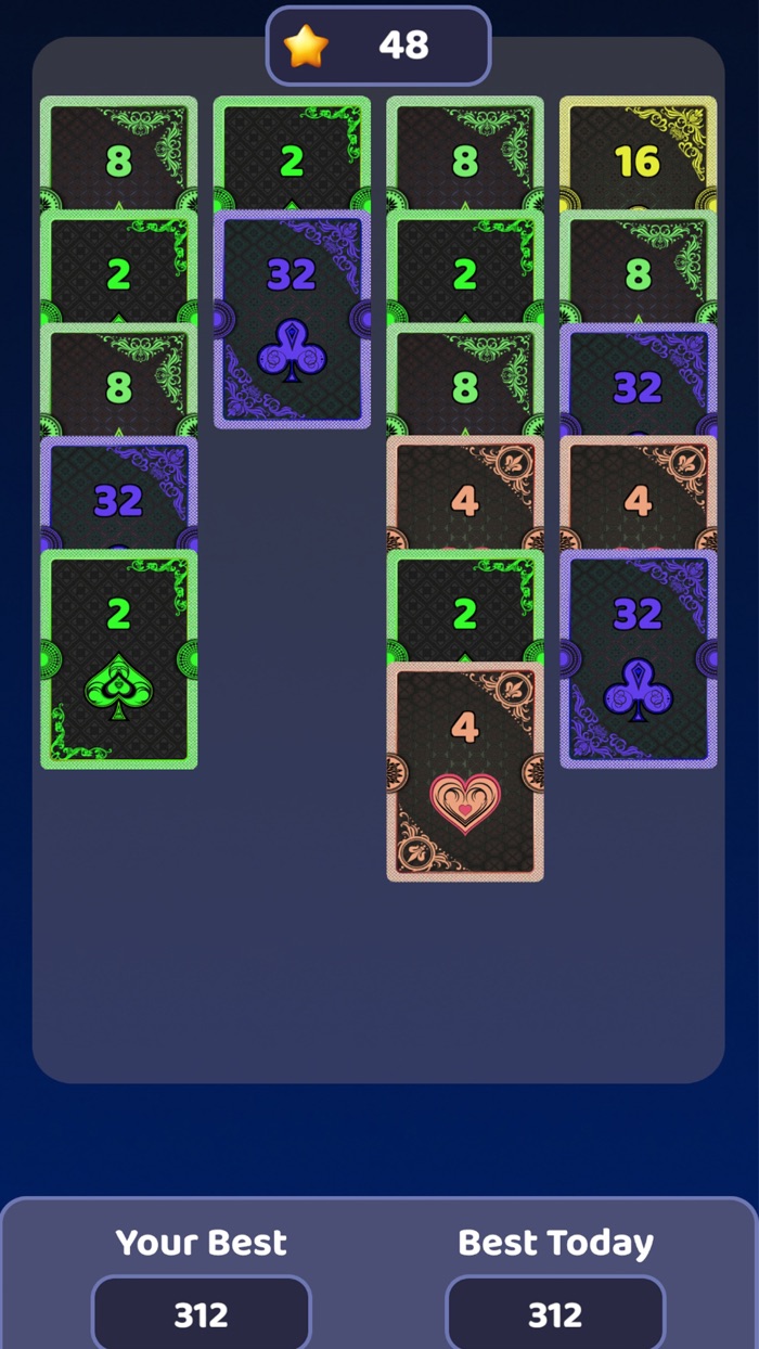 Solitaire Merge Card  2048