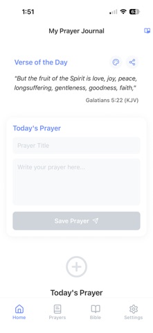 My Prayer Journal & Bible App screenshot