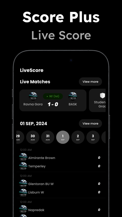 Live Football Tv : Match Score iPhone screenshot 1 - Sports app