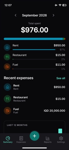 Tick: Offline Expense Tracker Screenshot 1 of 5