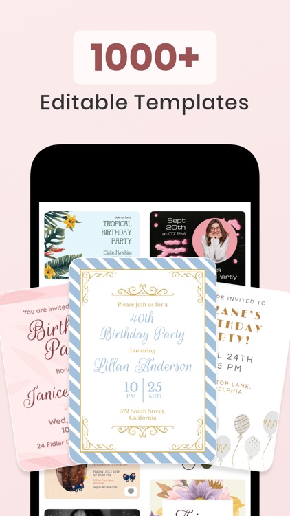 Birthday Invitation Maker ۬
