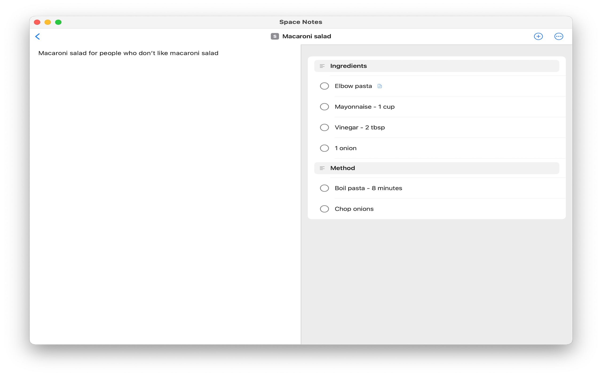 Space Notes - Note Editor