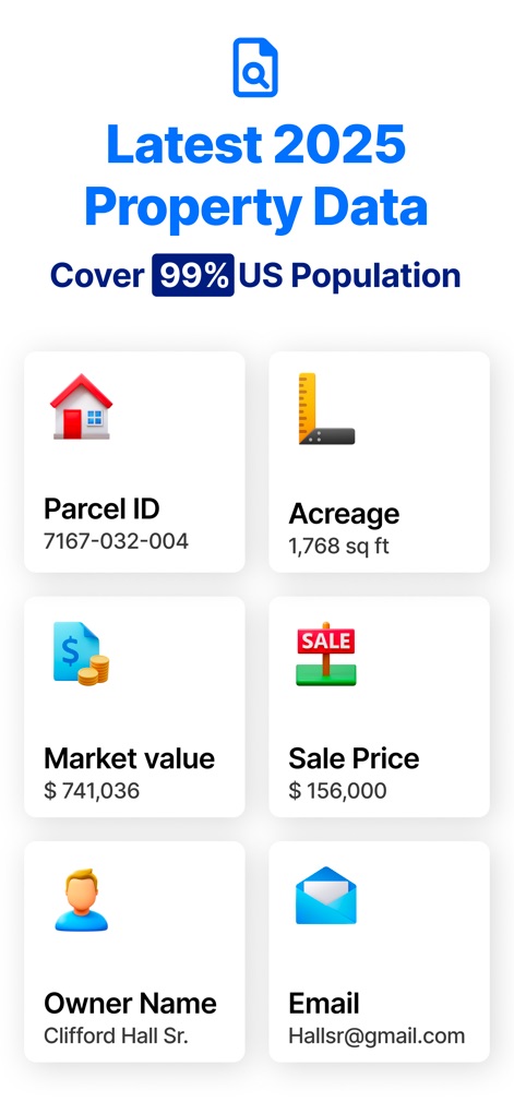 LandMap Property Line Finder - This tool provides access to detailed property information, including parcel ID, acreage, market value, and owner contact details.