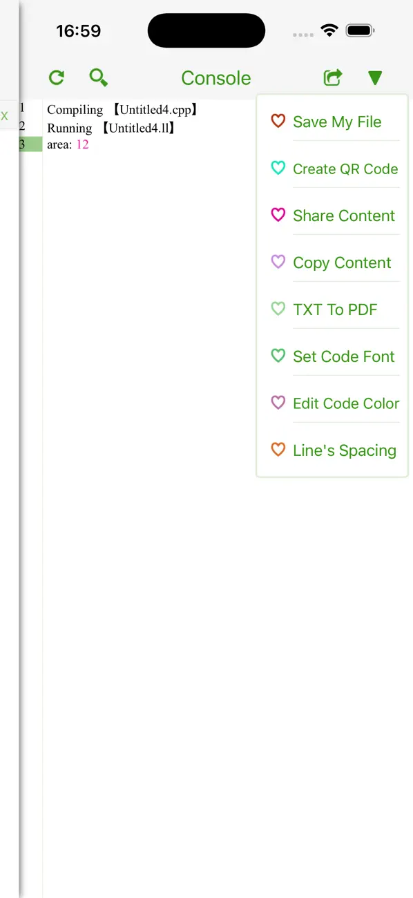 Screenshot #3 pour C++ IDE Fresh Edition