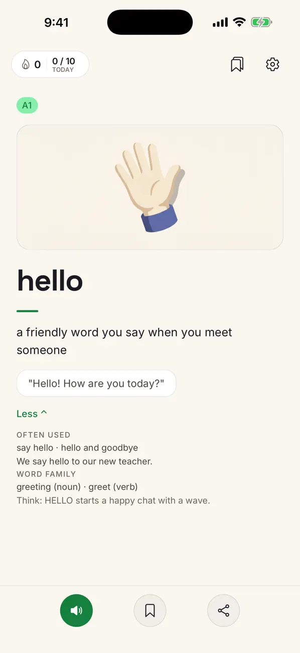Screenshot #1 pour English Words by Level