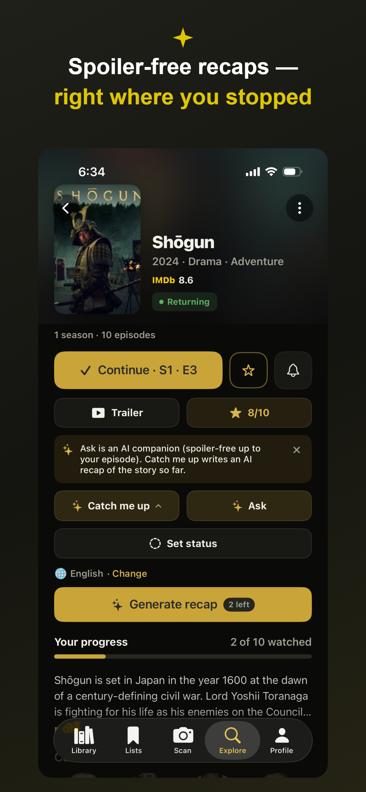 CatchUp: TV  & Anime Tracker screenshot 2