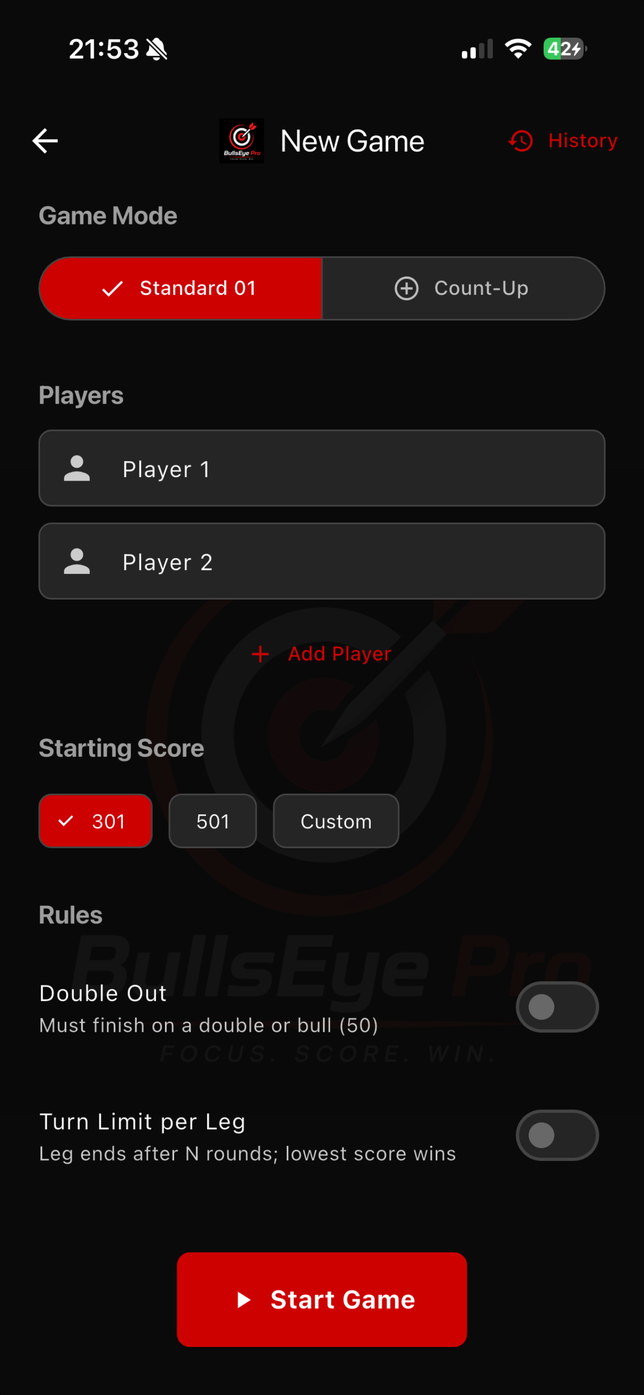 Bull's Eye Pro Darts Scorer screenshot 2