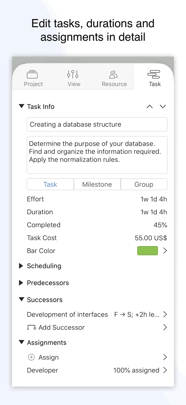 #5. Project Office X: Gantt chart (iOS) Podle: DK CONSULTING, TOV