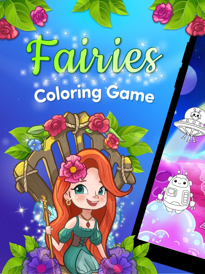 Fairies Coloring fun for kids