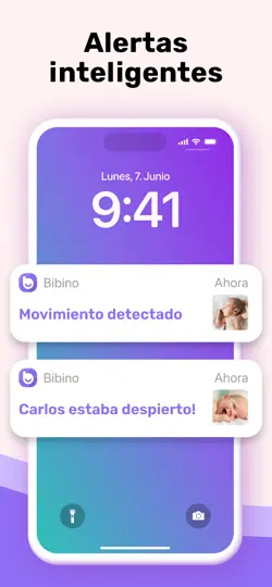 Captura de pantalla de Bibino: Vigilabebés Smart en iPhone 6