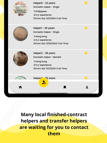 HelperSelect iPad screenshot