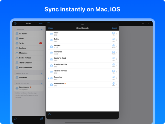 QwikCards iPad screenshot 4 - Productivity app