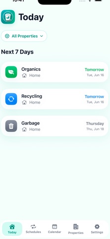 BinDone Collection Tracker screenshot