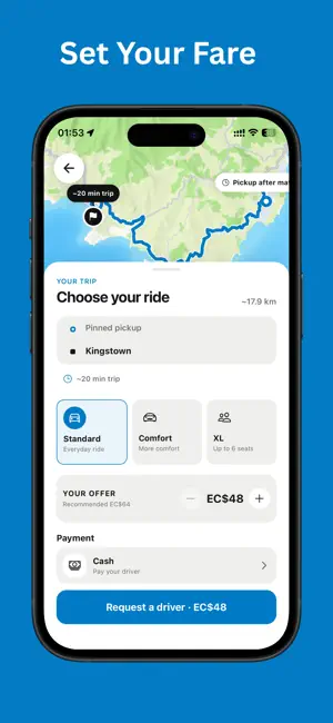 RouteDrop - Request A Ride screenshot 1