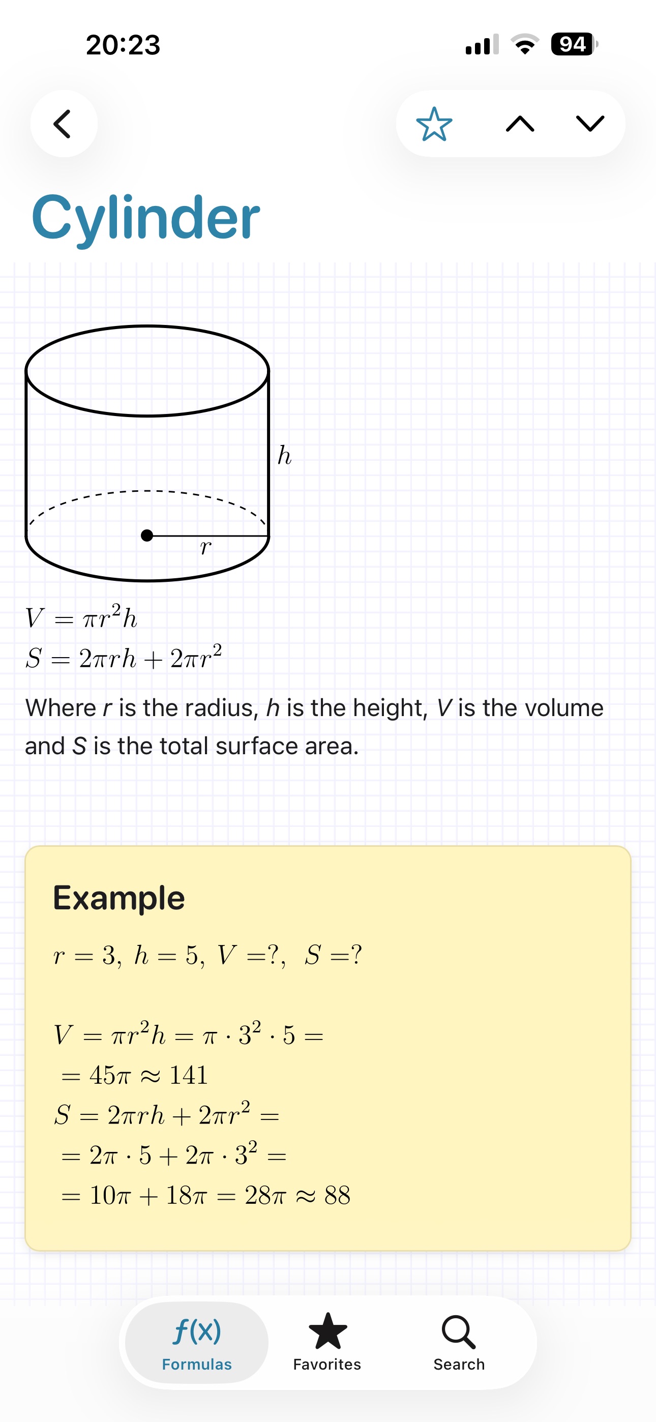 Screenshot 2 of Math Formulas - Ref. Guide