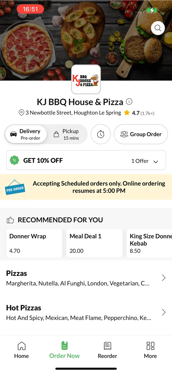 Screenshot #2 pour KJ BBQ House & Pizza.
