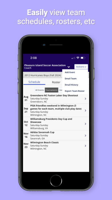 SportsBase - Sports Management Screenshot