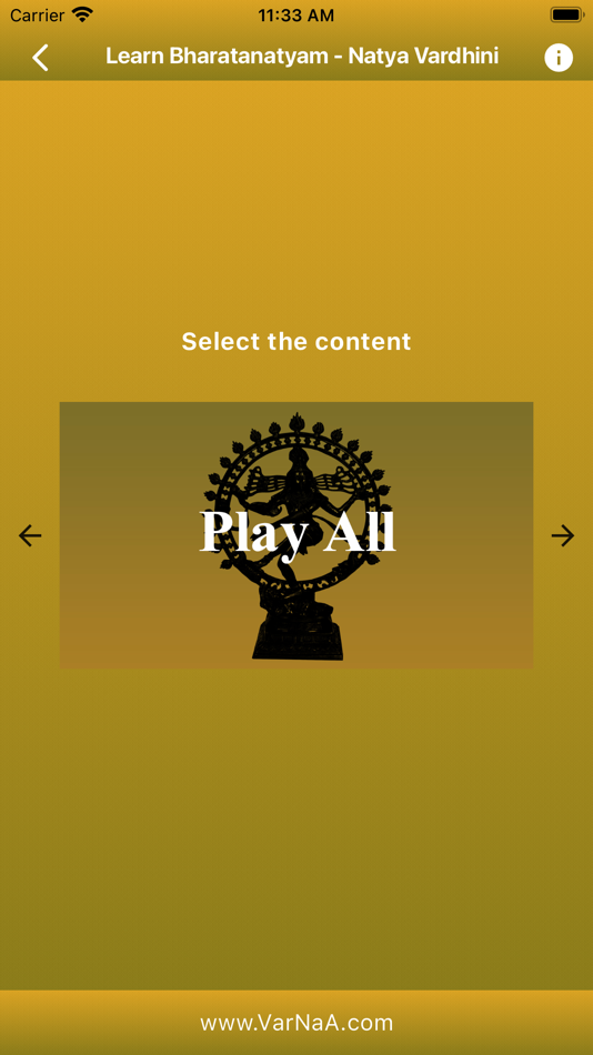#7. Learn Bharatanatyam - Volume 1 (iOS) 由: VarNaA Studio