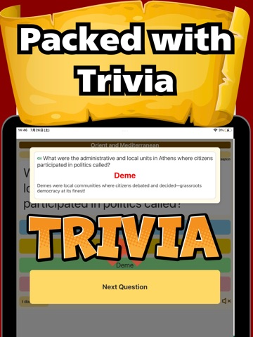 World History Quiz Trivia Game iPad screenshot