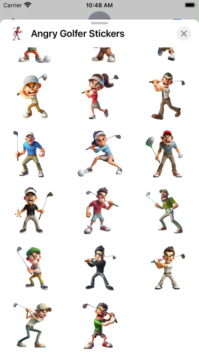 Screenshot #3 pour Angry Golfer Stickers