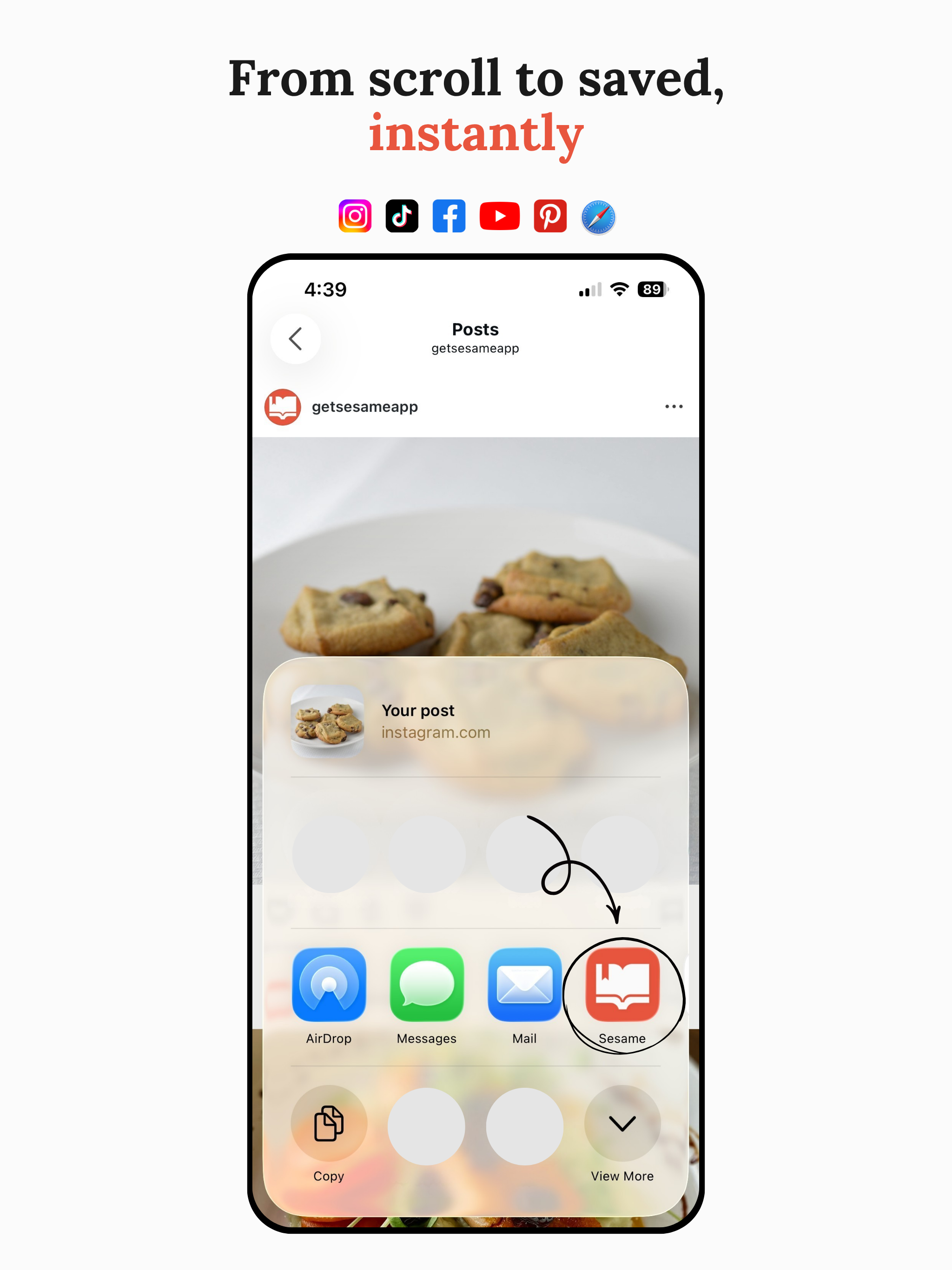 Sesame: Recipe Keeper & Saver screenshot 8
