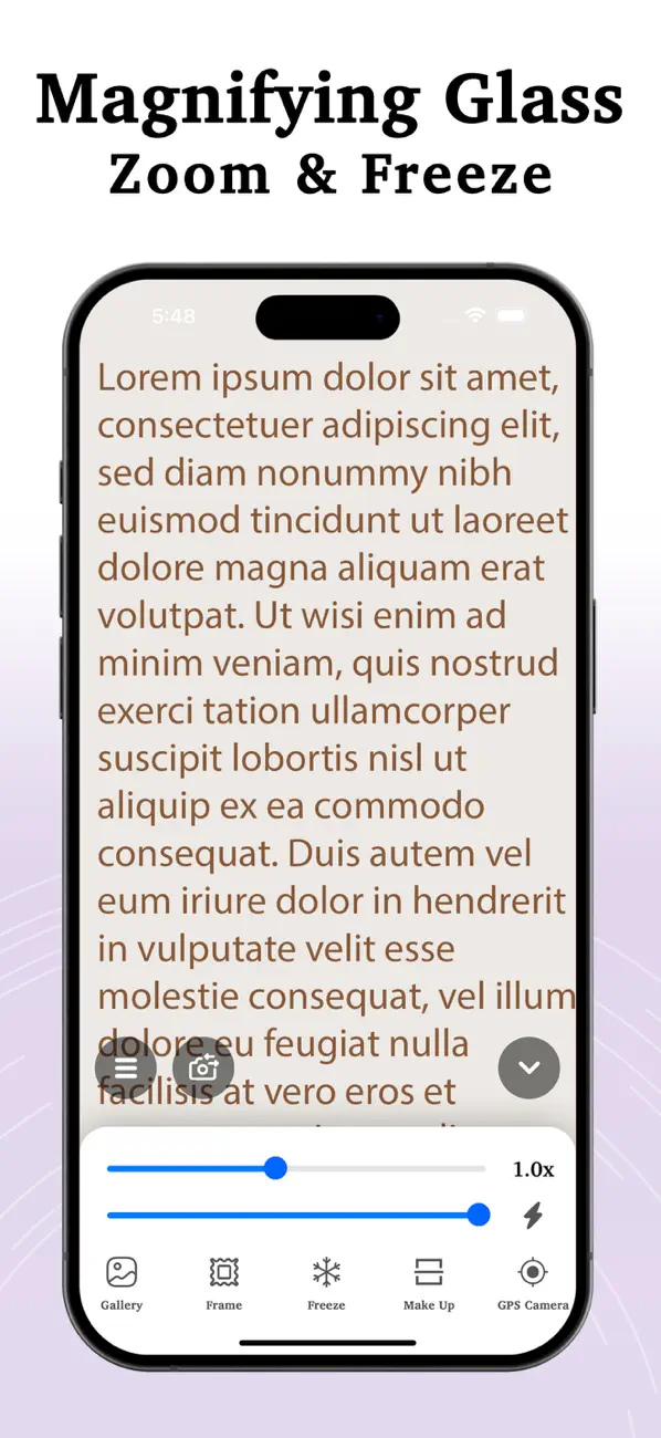 Screenshot #1 pour Magnify Glass With Flash Light