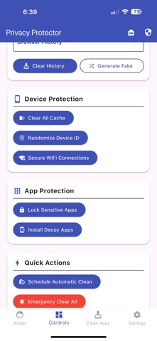 Privacy Defender screenshot
