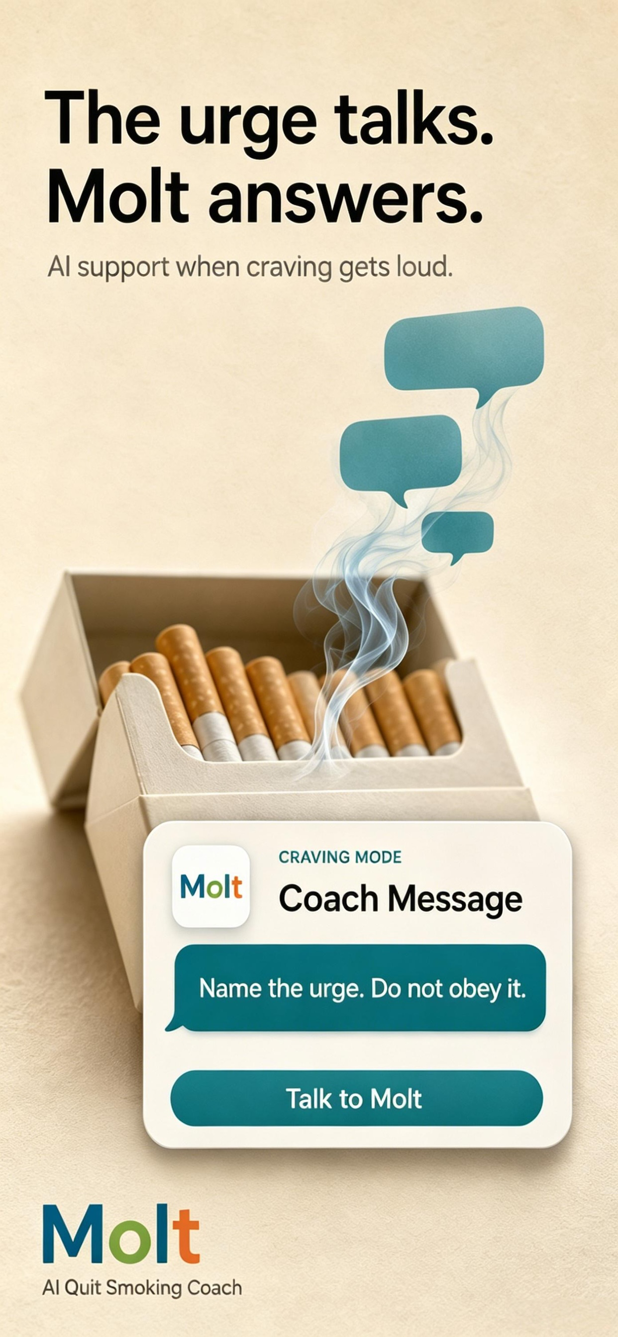 MoltAI: Quit Smoking Coach screenshot 2