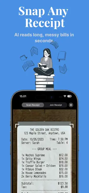SplitScan: Bill Splitter screenshot 1