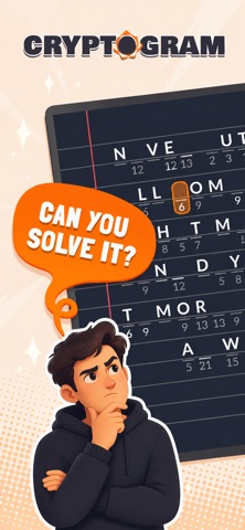 Cryptogram Word Prime iPhone screenshot