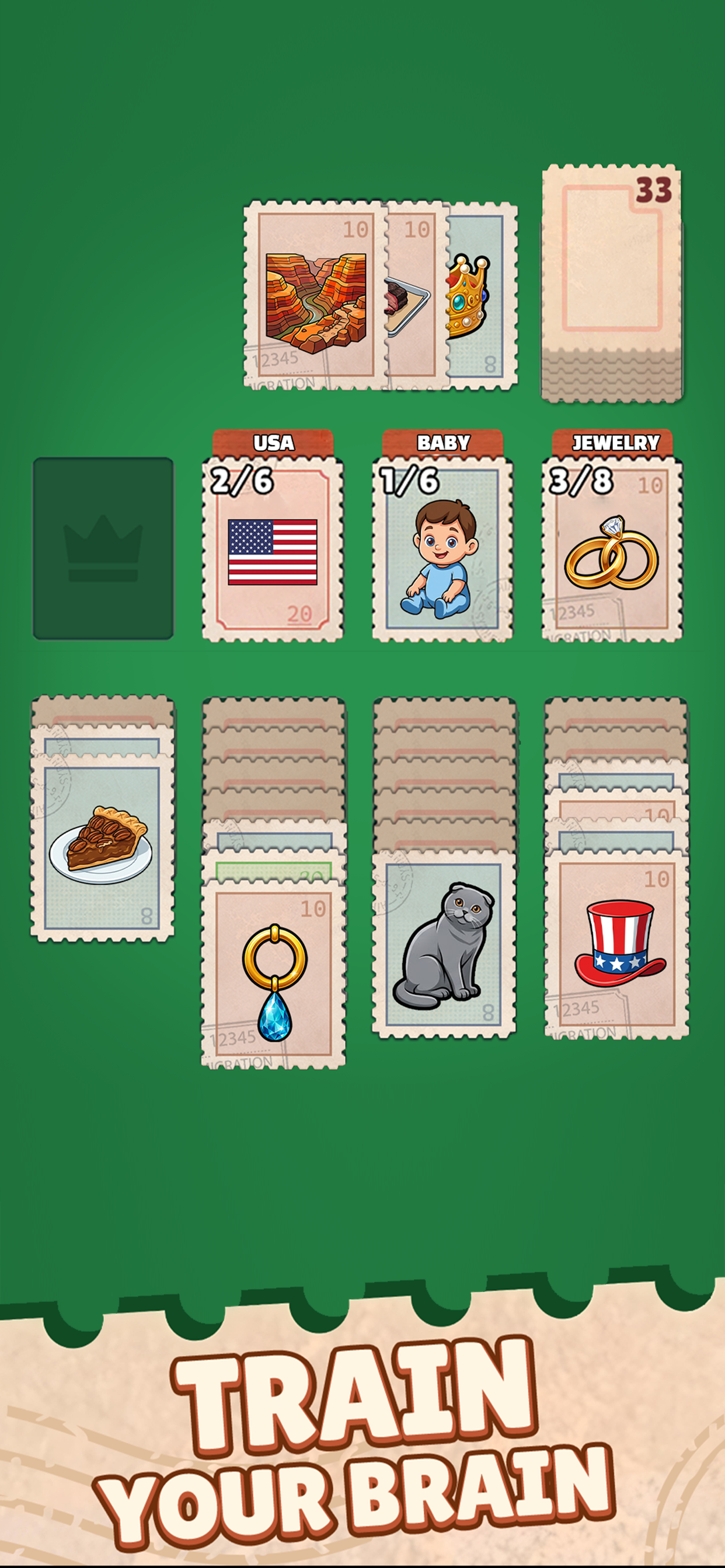 Stamp Solitaire: Card Matching screenshot 2