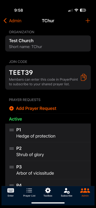 PrayerPoint: Prayer List Screenshot 6 of 8