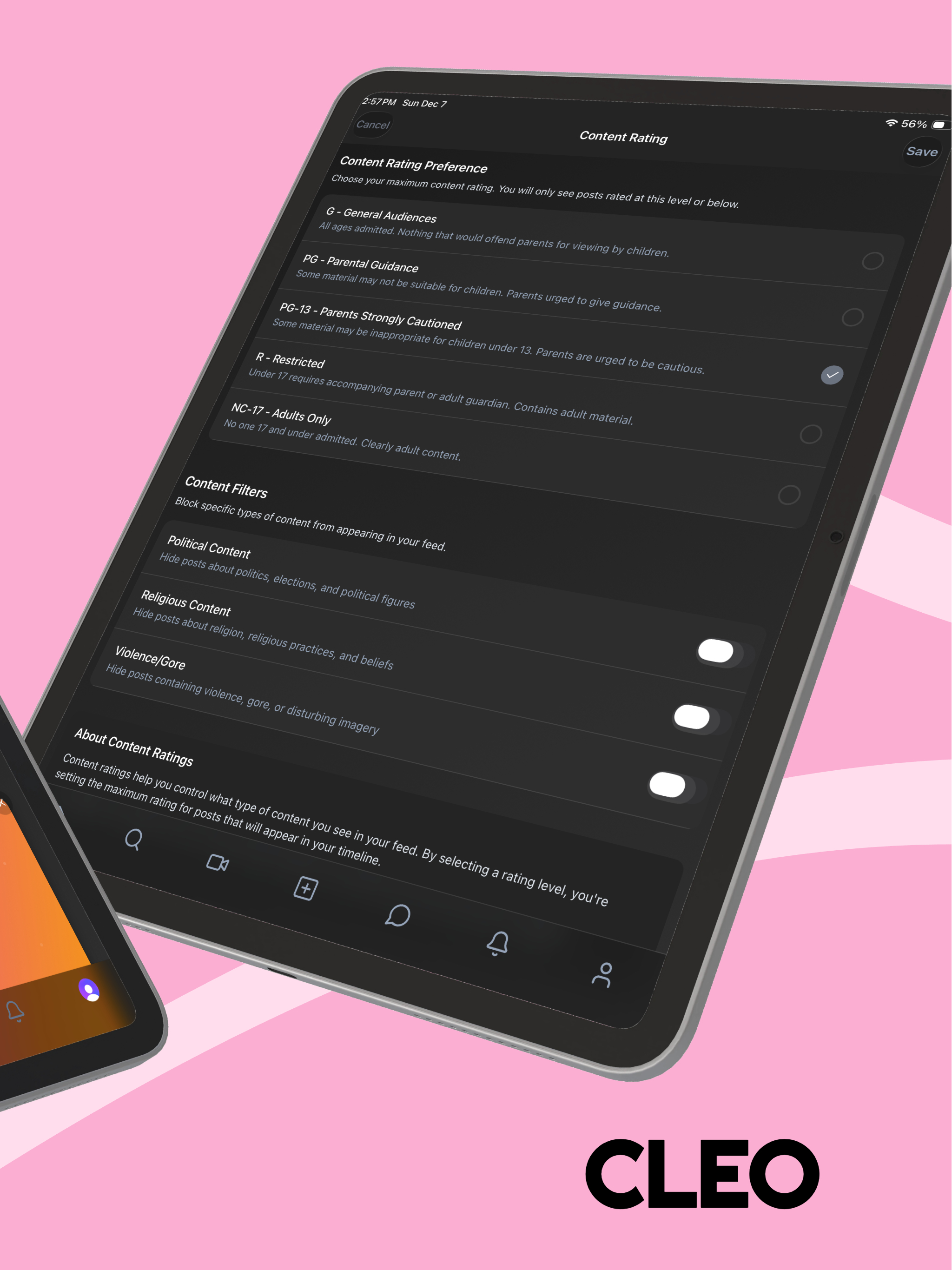 CLEO-Social Media With Ratings screenshot 7