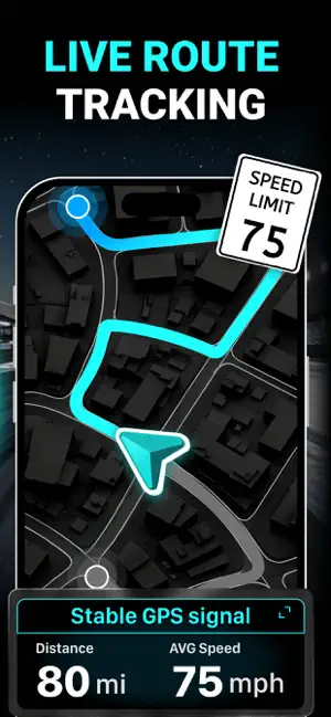 Speedometer GPS : MPH Tracker iPhone screenshot 2