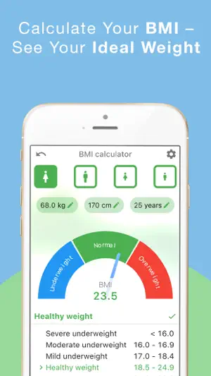BMI-Calculator: Weight Tracker screenshot 2