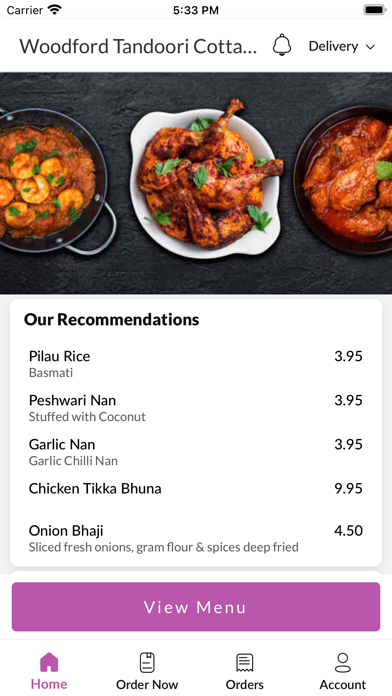 Woodford Tandoori Cottage Screenshot