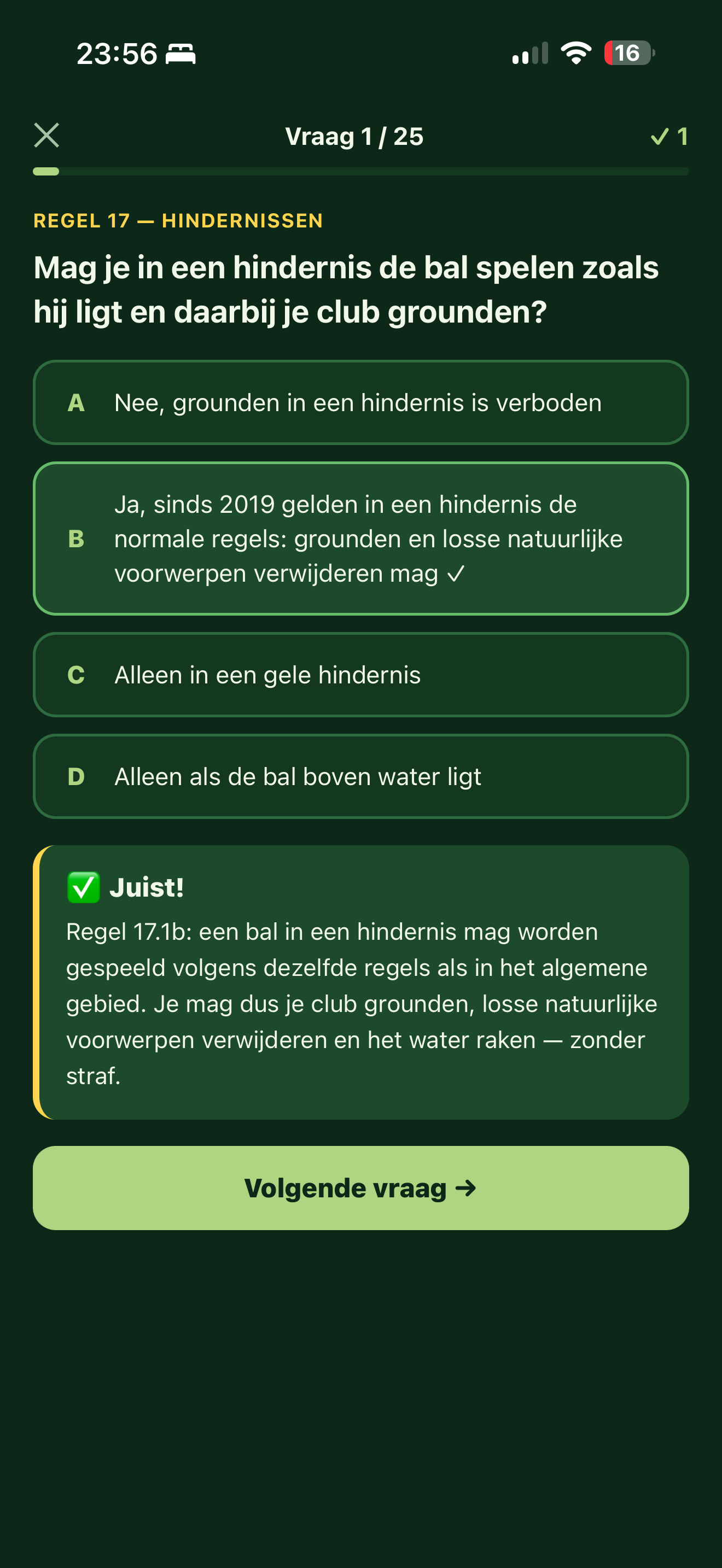Golfregels Quiz screenshot 3